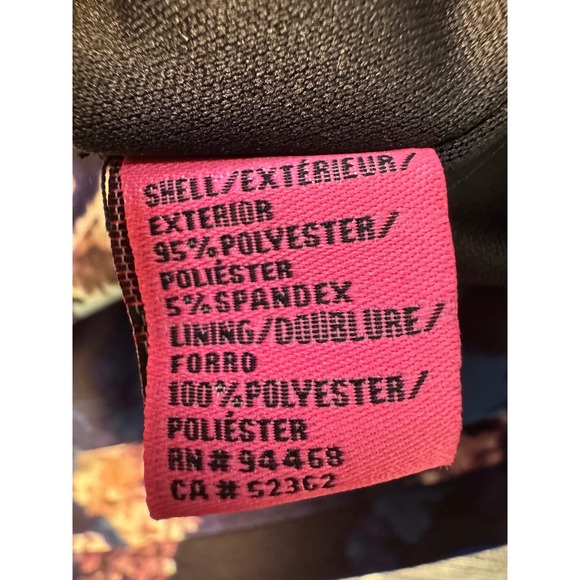 Betsey Johnson Navy Floral Print Dress Size 4 - Picture 6 of 8